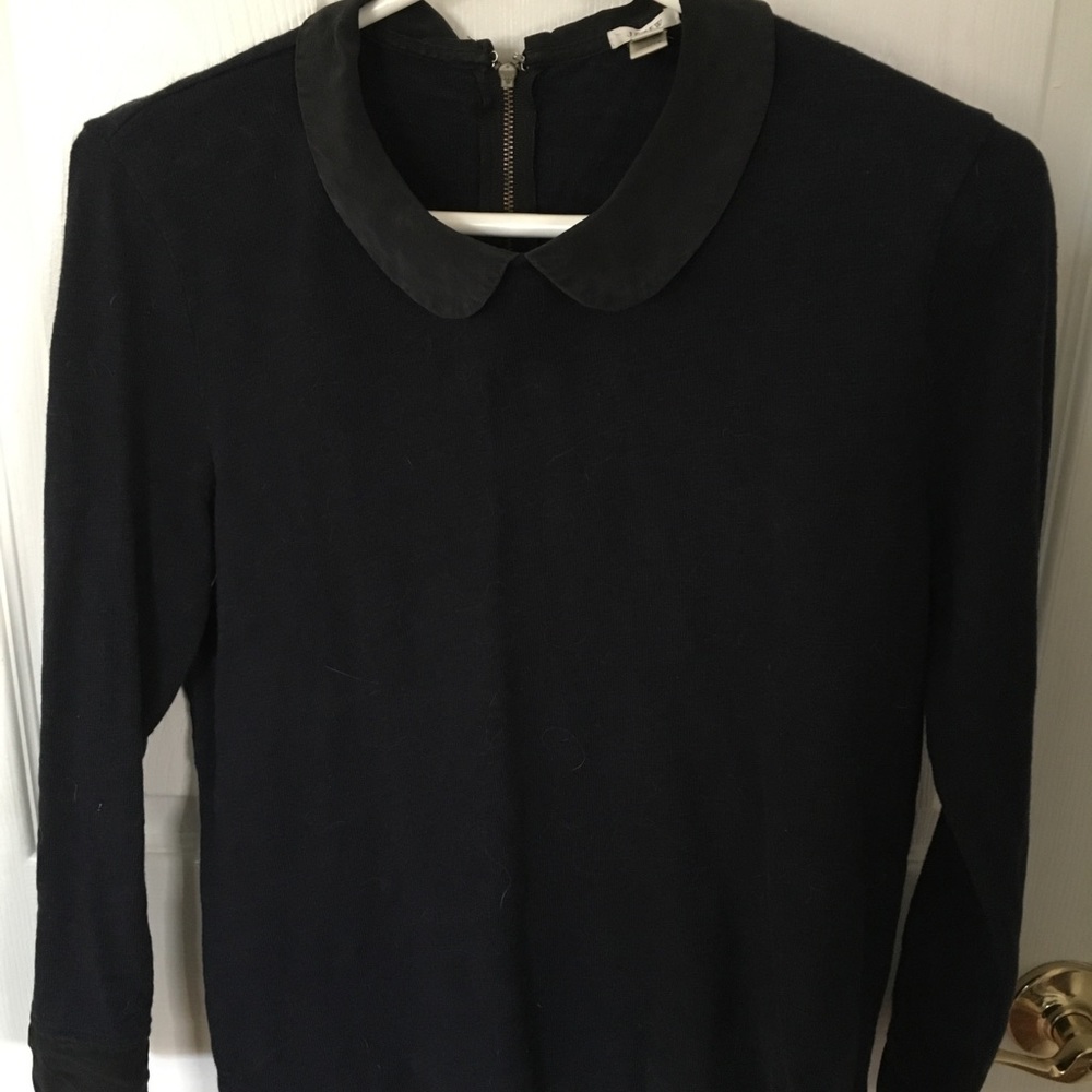 J. Crew Peter Pan Collar Cotton and Silk Small